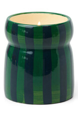 Paddywax Candle - Cabana Stripe: Green/Navy Balsam Fir