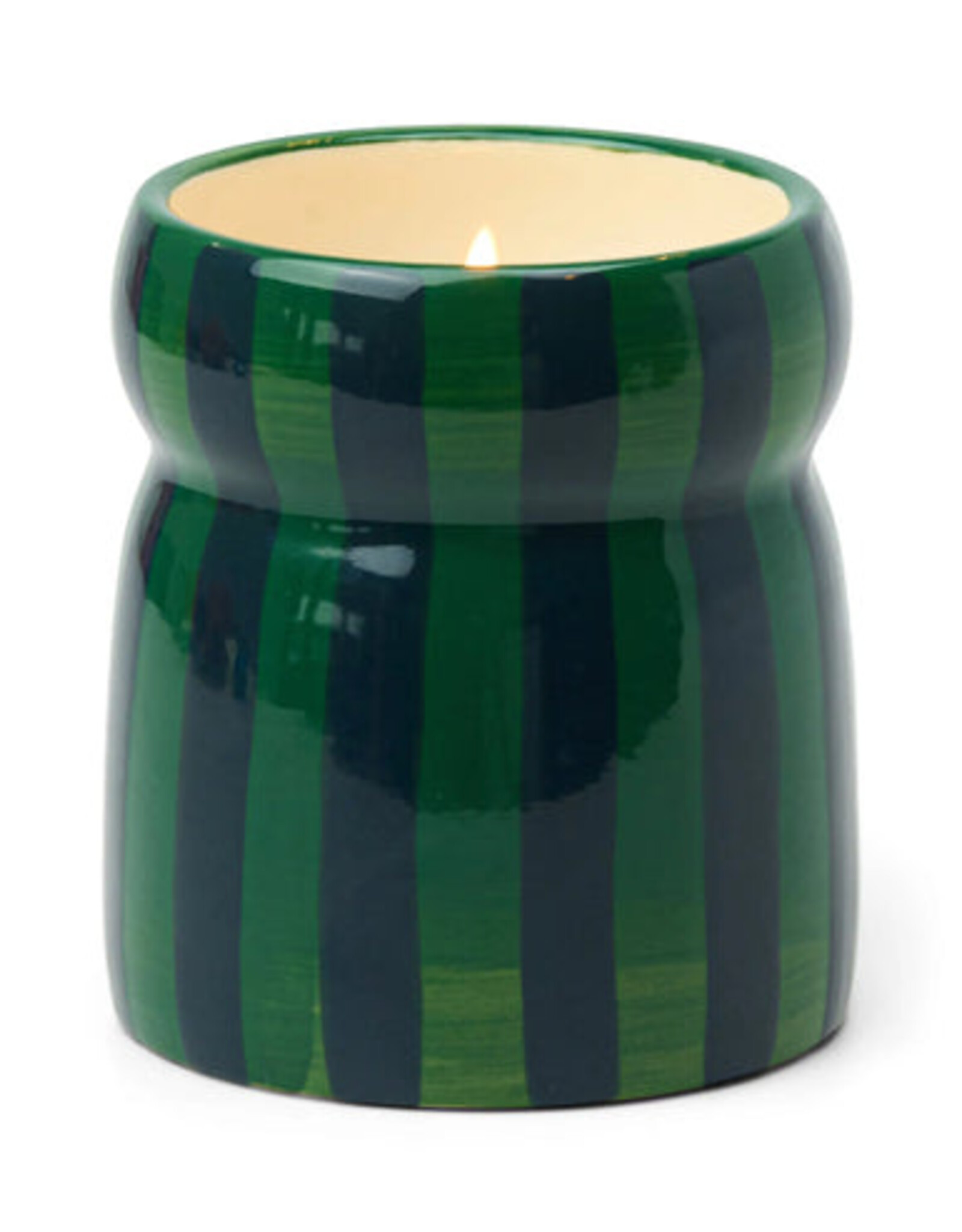 Paddywax Candle - Cabana Stripe: Green/Navy Balsam Fir