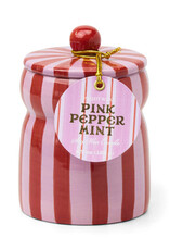 Paddywax Candle - Cabana Stripe: Red/Pink Peppermint