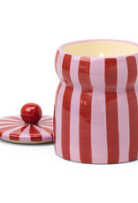 Paddywax Candle - Cabana Stripe: Red/Pink Peppermint