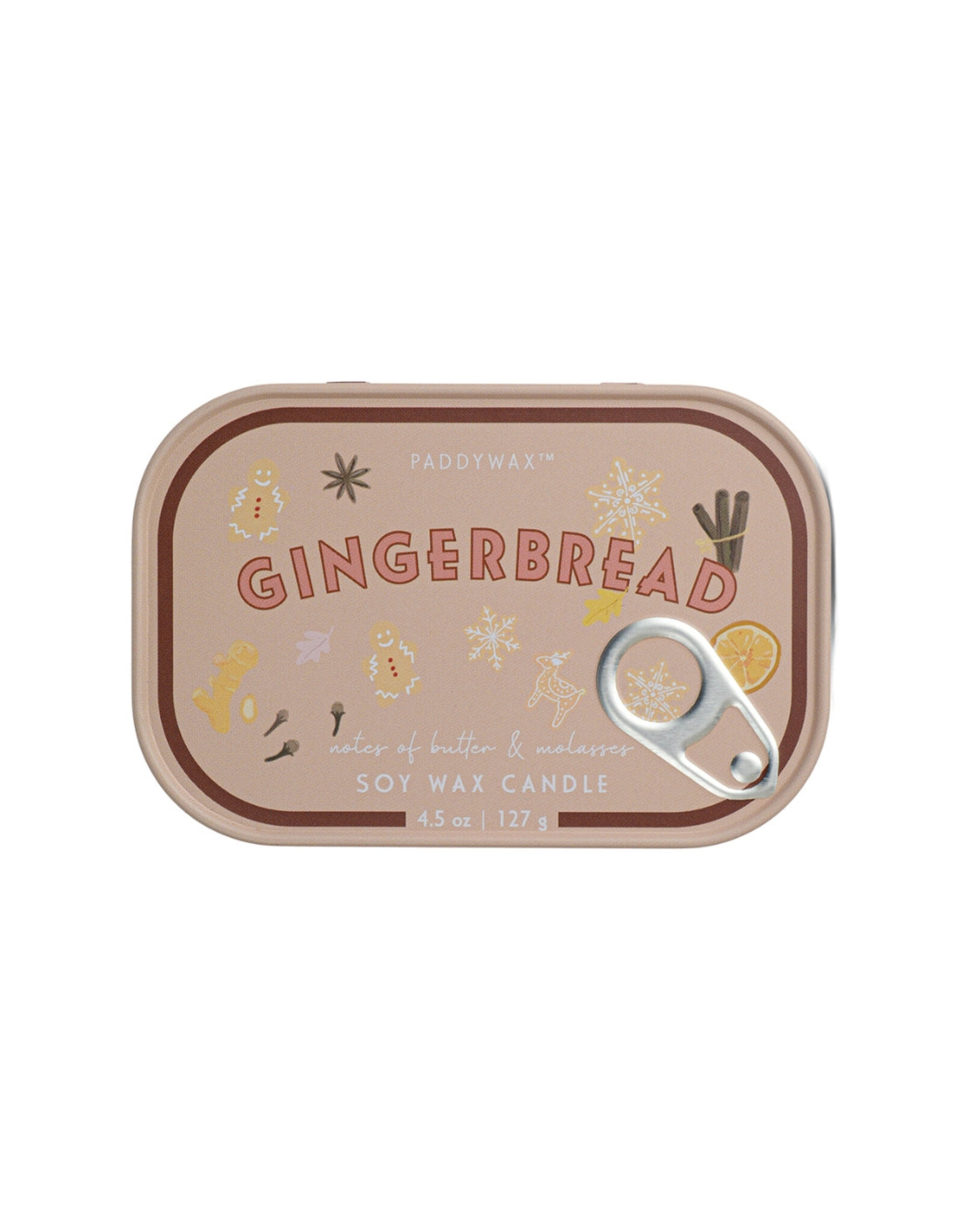 Paddywax Candle - Bistro Tin: Gingerbread