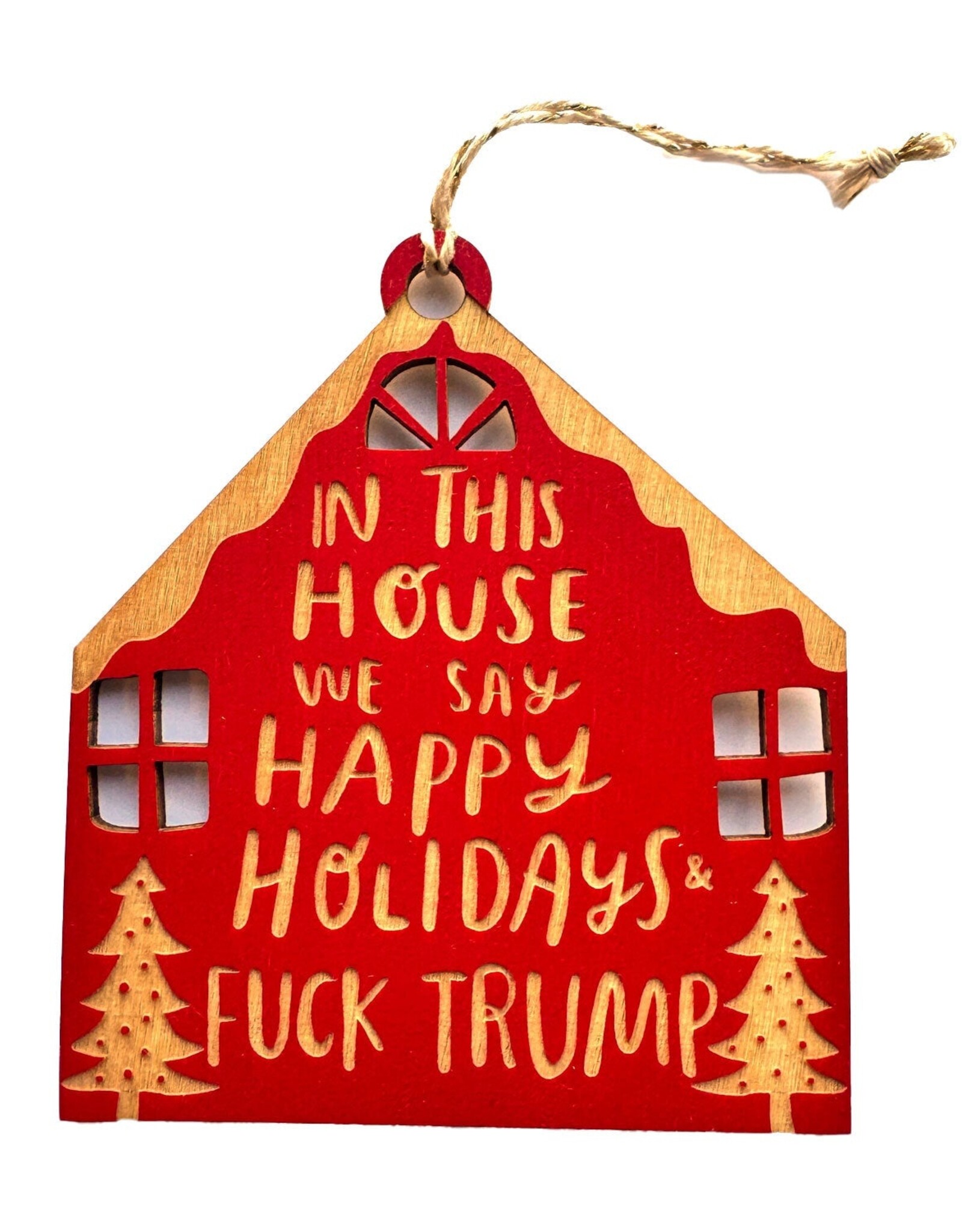 SnowMade Ornament - Fuck Trump for the Holidays
