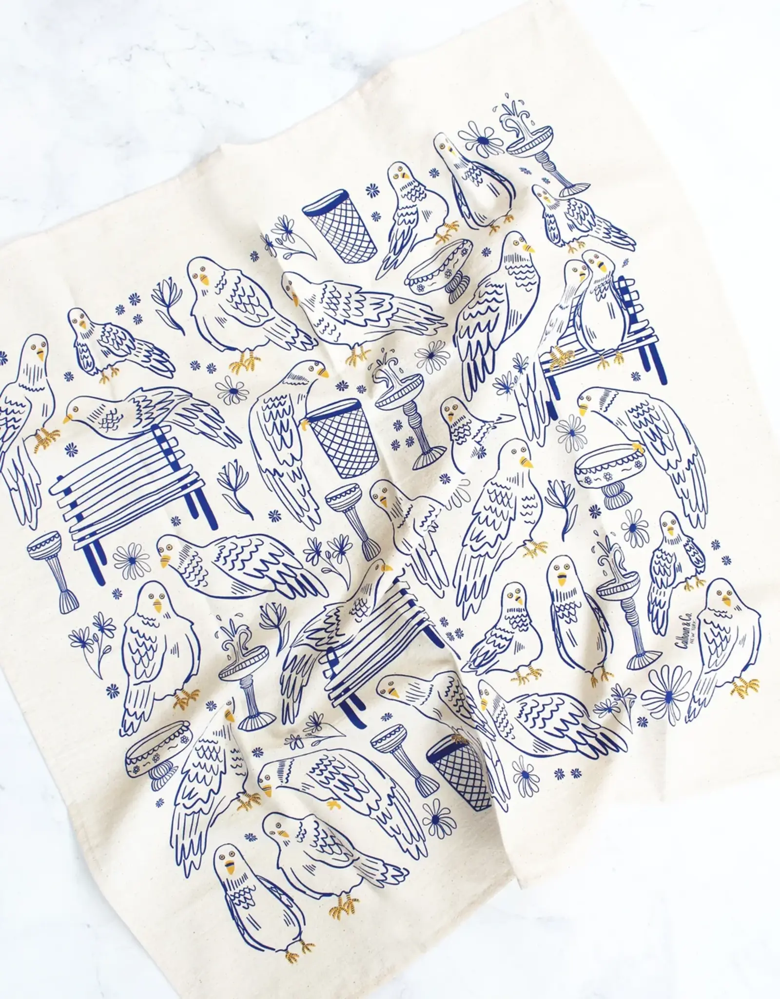Calhoun & Co Tea Towel - Park Pigeon Pals