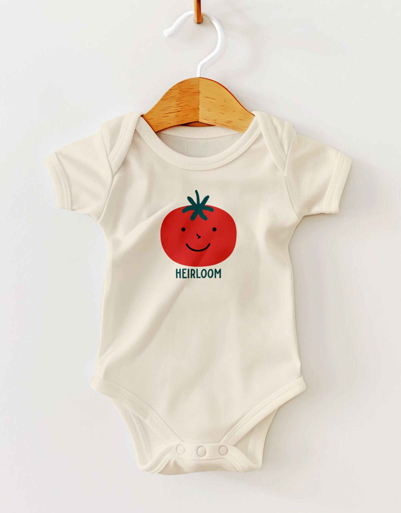 Rock Scissor Paper Onesie - Heirloom Tomato: