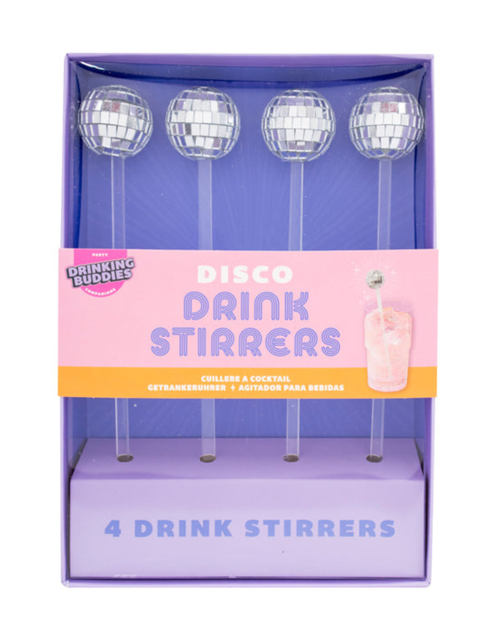 NPW Drink Stirrer - Disco (4Pk)