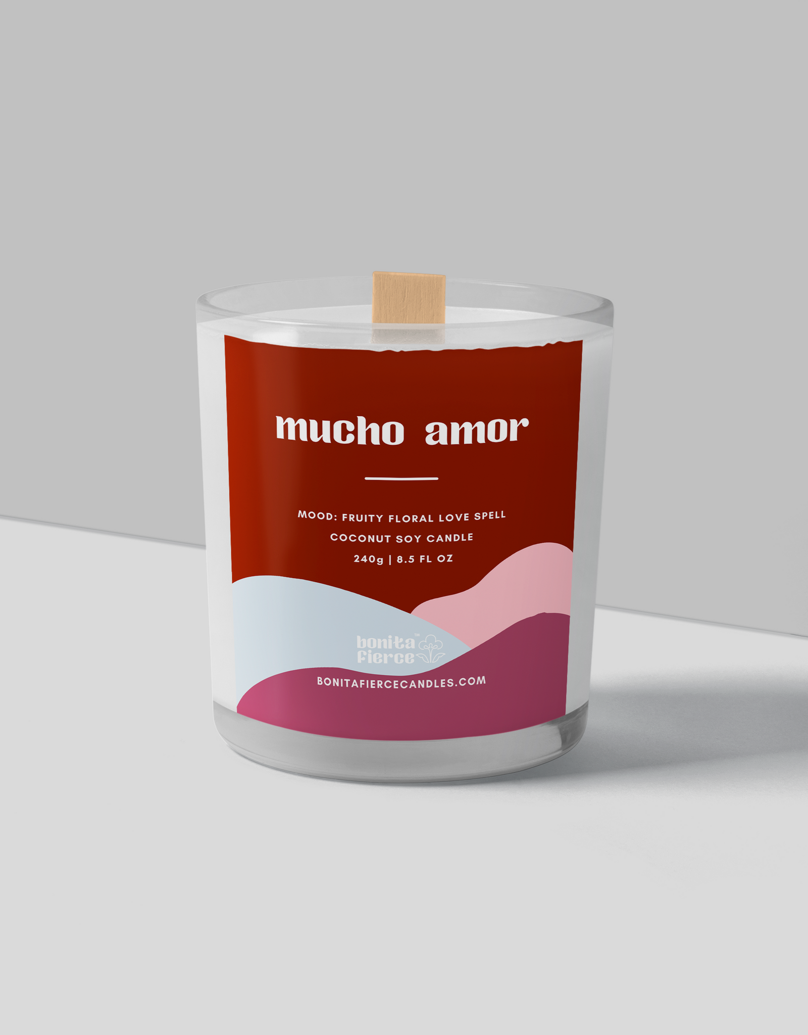 Bonita Fierce Candles Candle - Boxed:  Mucho Amor