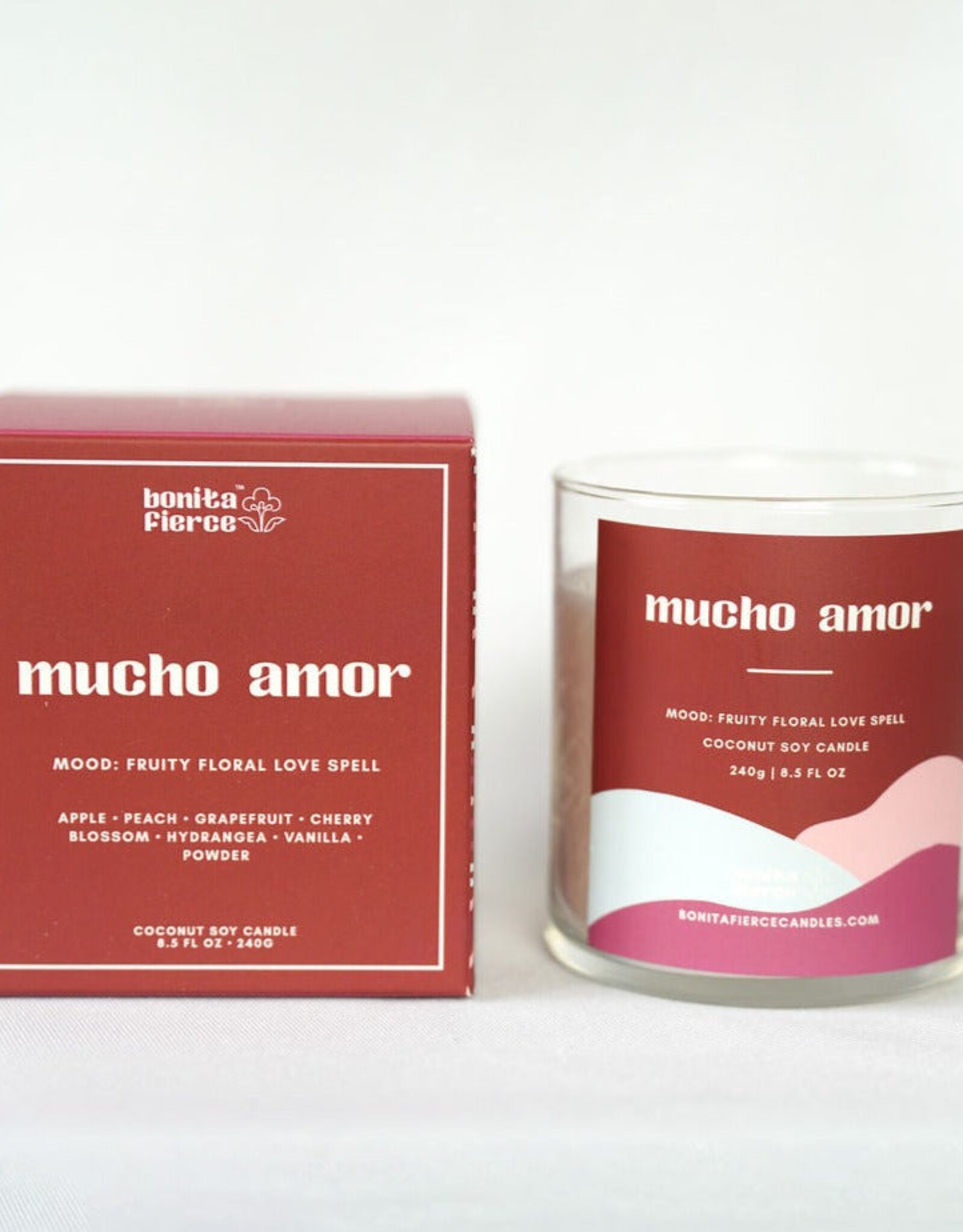 Bonita Fierce Candles Candle - Boxed:  Mucho Amor