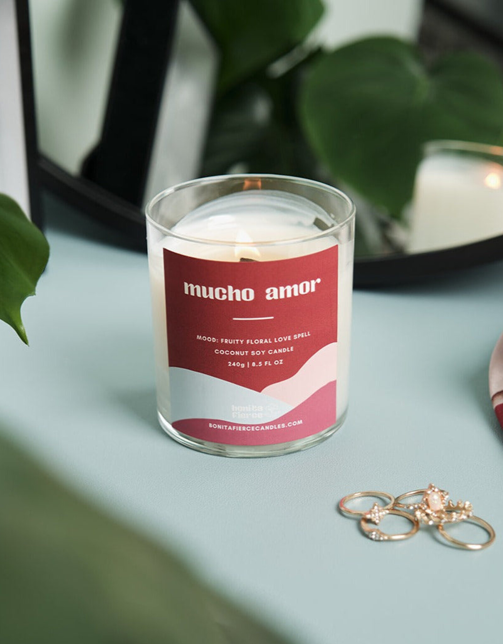 Bonita Fierce Candles Candle - Boxed:  Mucho Amor