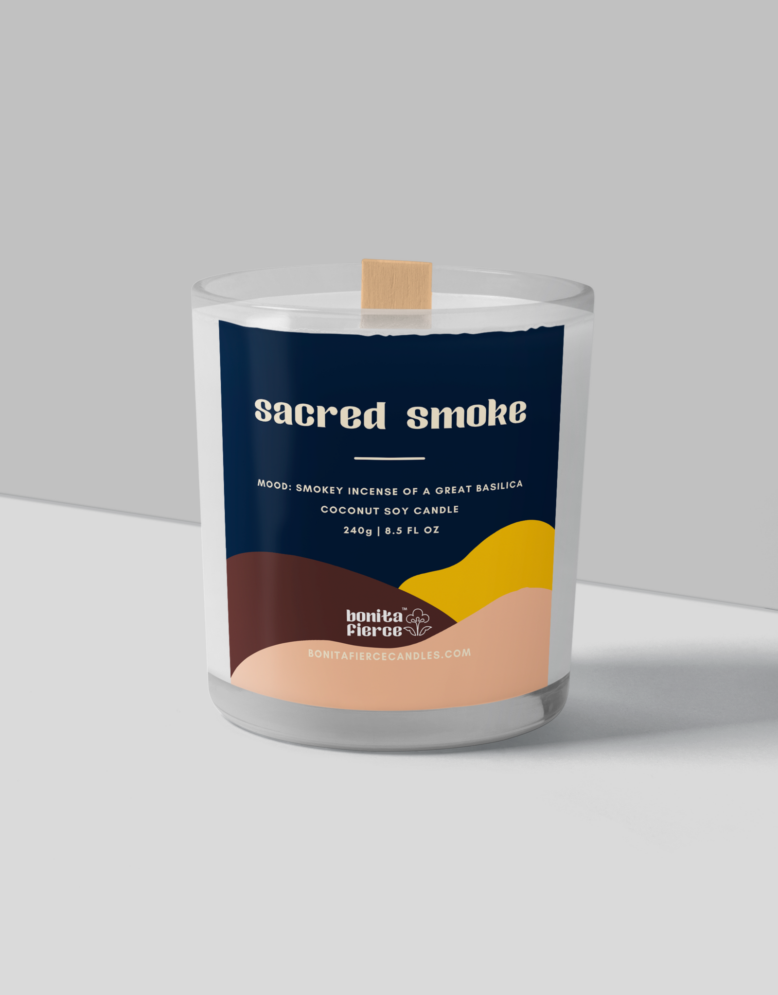 Bonita Fierce Candles Candle - Boxed:  Sacred Smoke