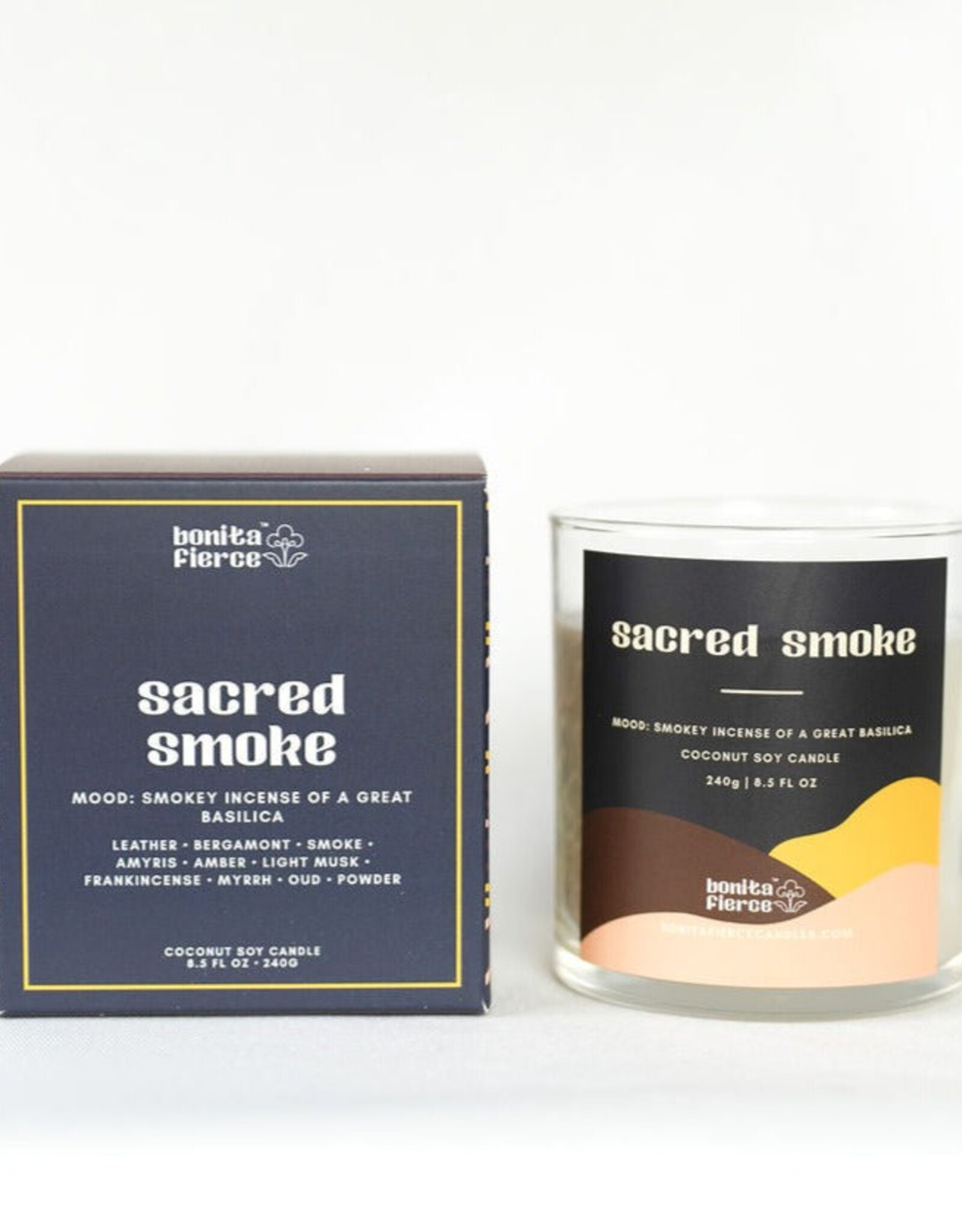 Bonita Fierce Candles Candle - Boxed:  Sacred Smoke