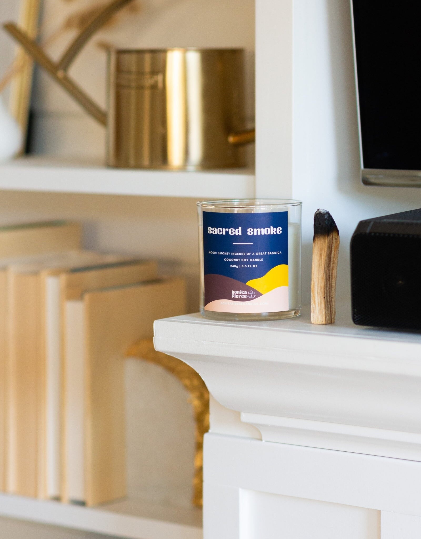 Bonita Fierce Candles Candle - Boxed:  Sacred Smoke