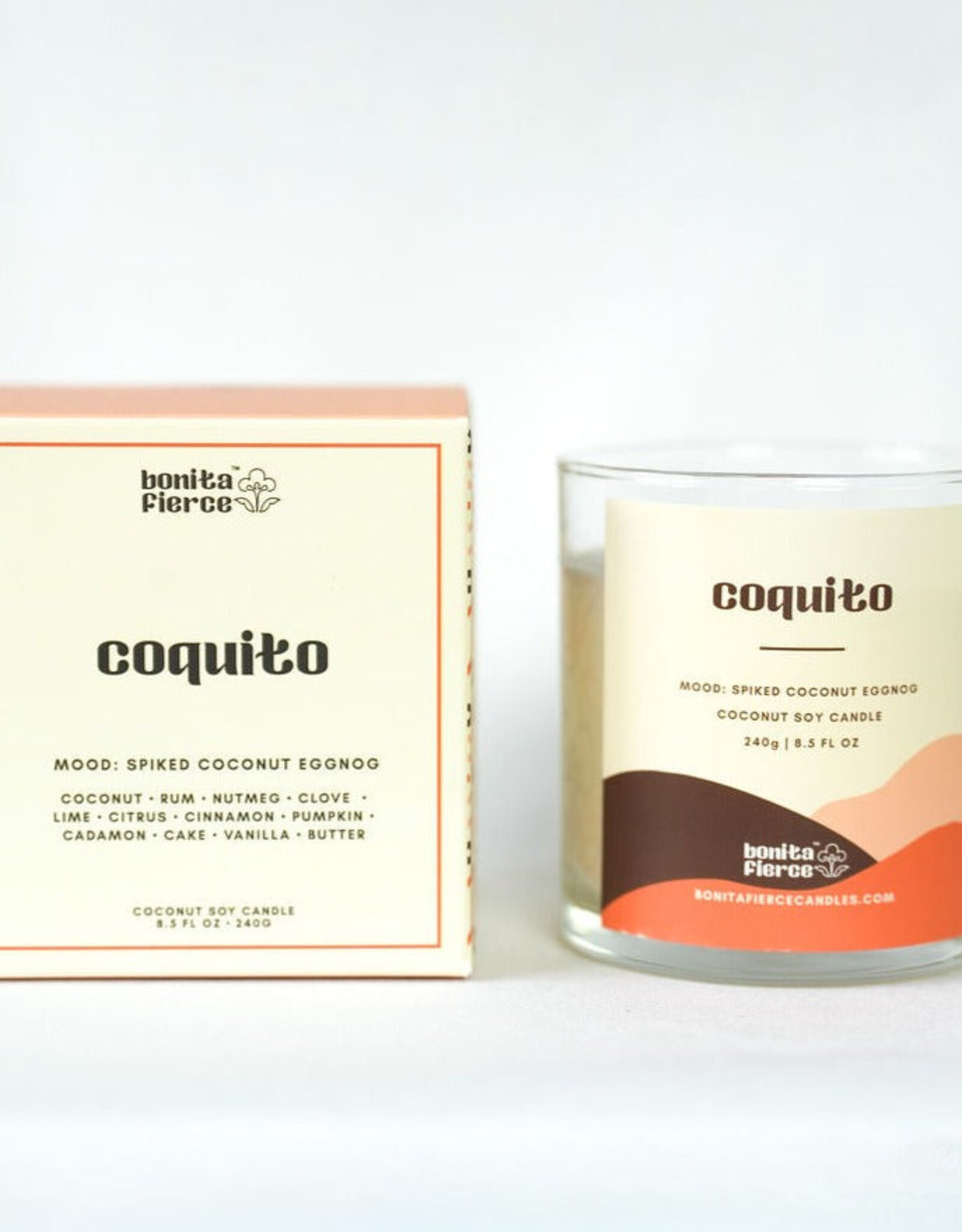 Bonita Fierce Candles Candle - Boxed:  Coquito