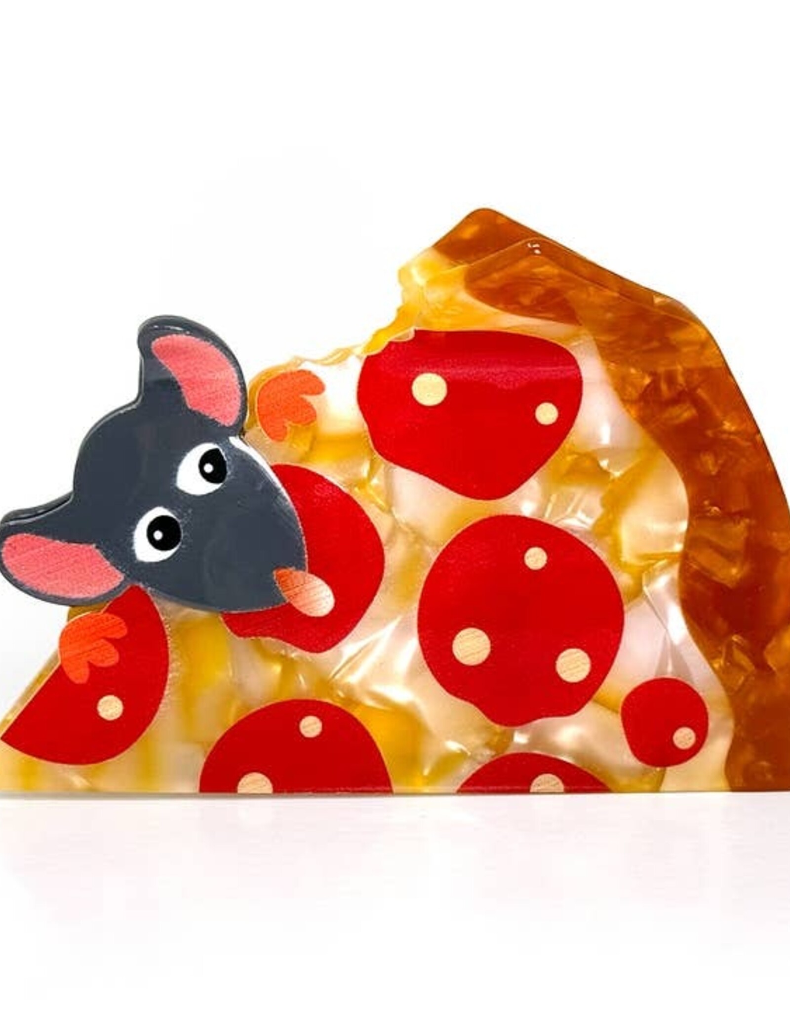 Rainbow Unicorn Birthday Surprise Hair Claw - Pizza Rat