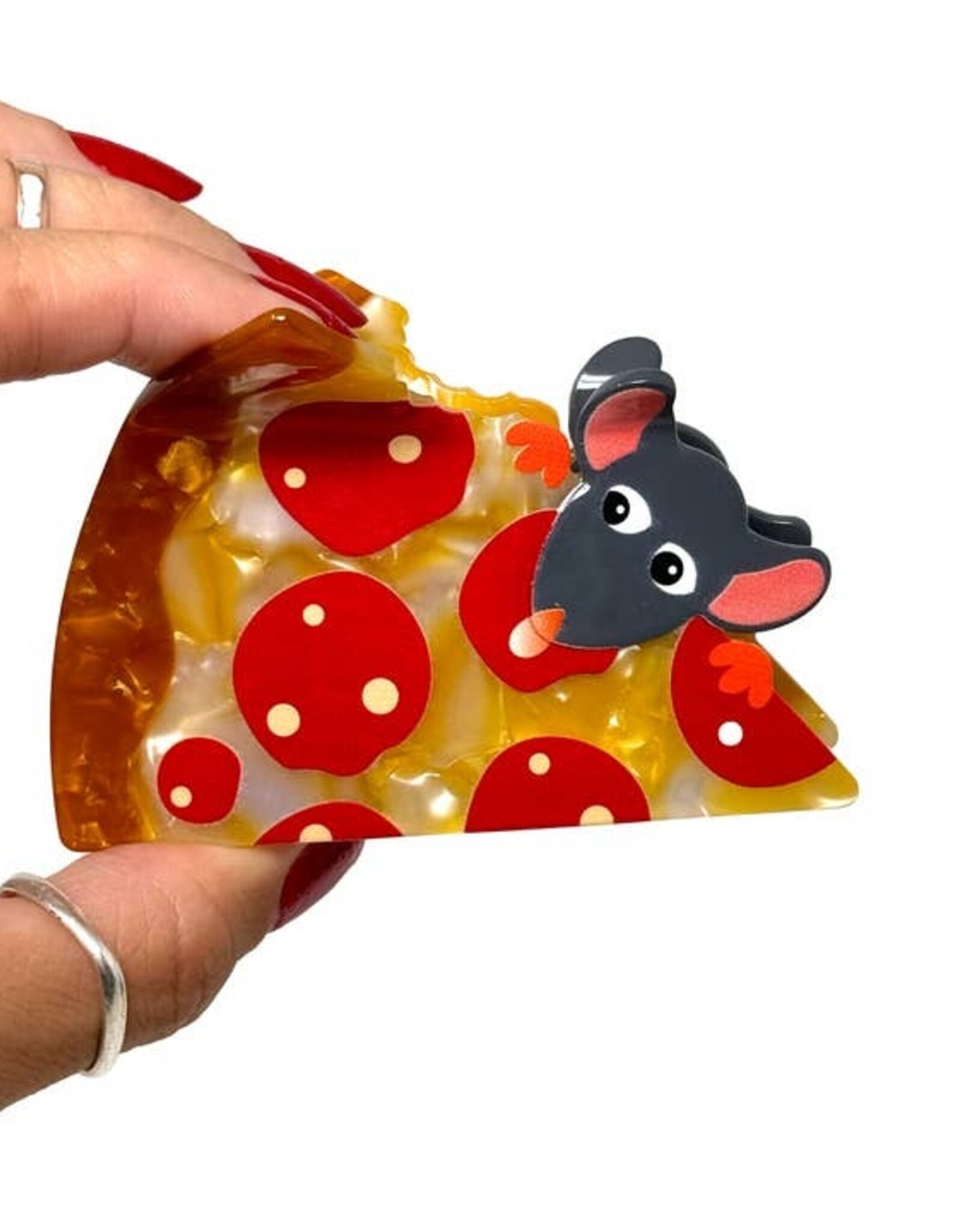 Rainbow Unicorn Birthday Surprise Hair Claw - Pizza Rat