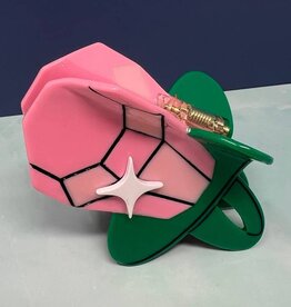 Rainbow Unicorn Birthday Surprise Hair Claw - Candy Ring Pop