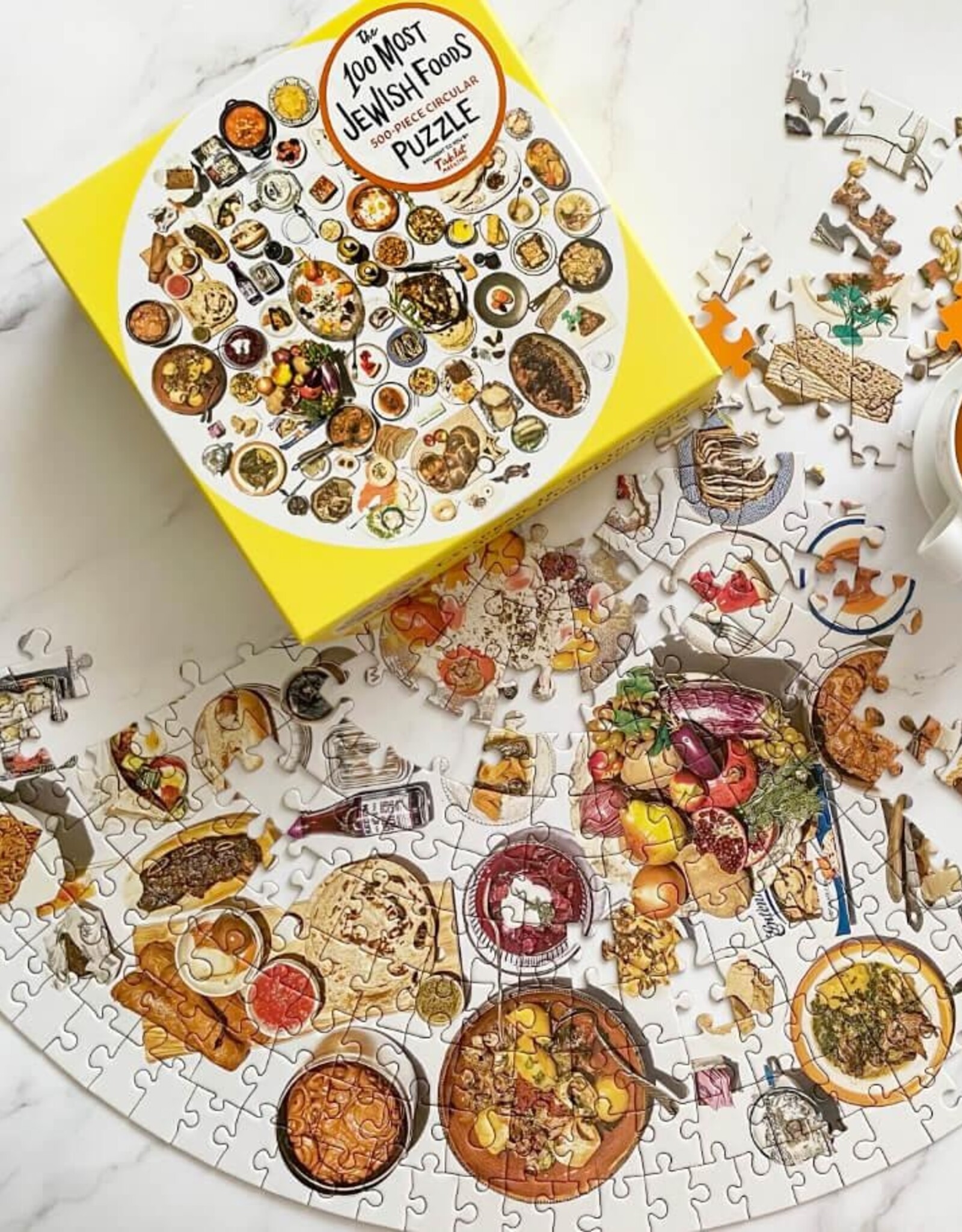 hachette Puzzle - 500pc: The 100 Most Jewish Foods