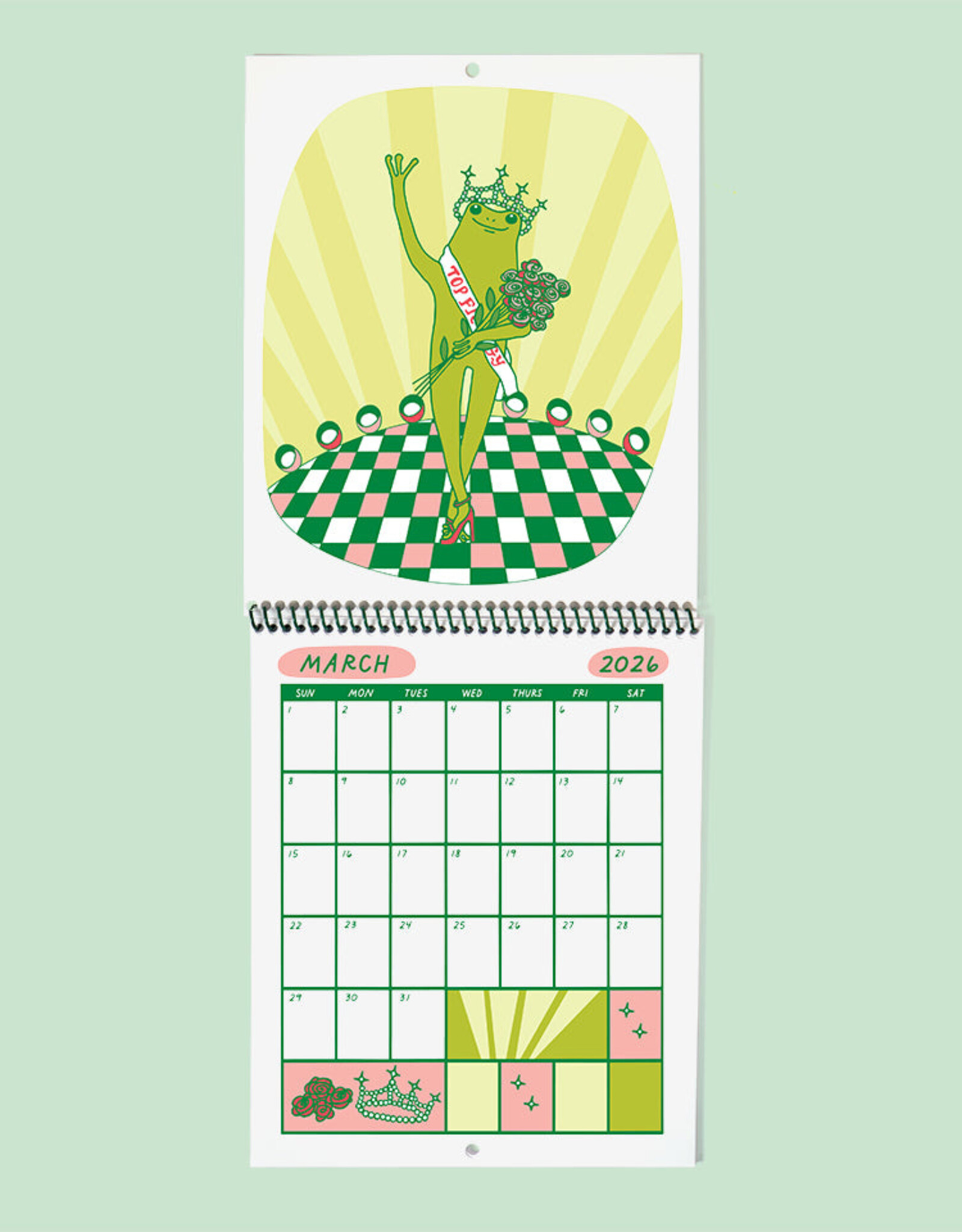 The Good Twin Calendar - Froggy of the Month 2026