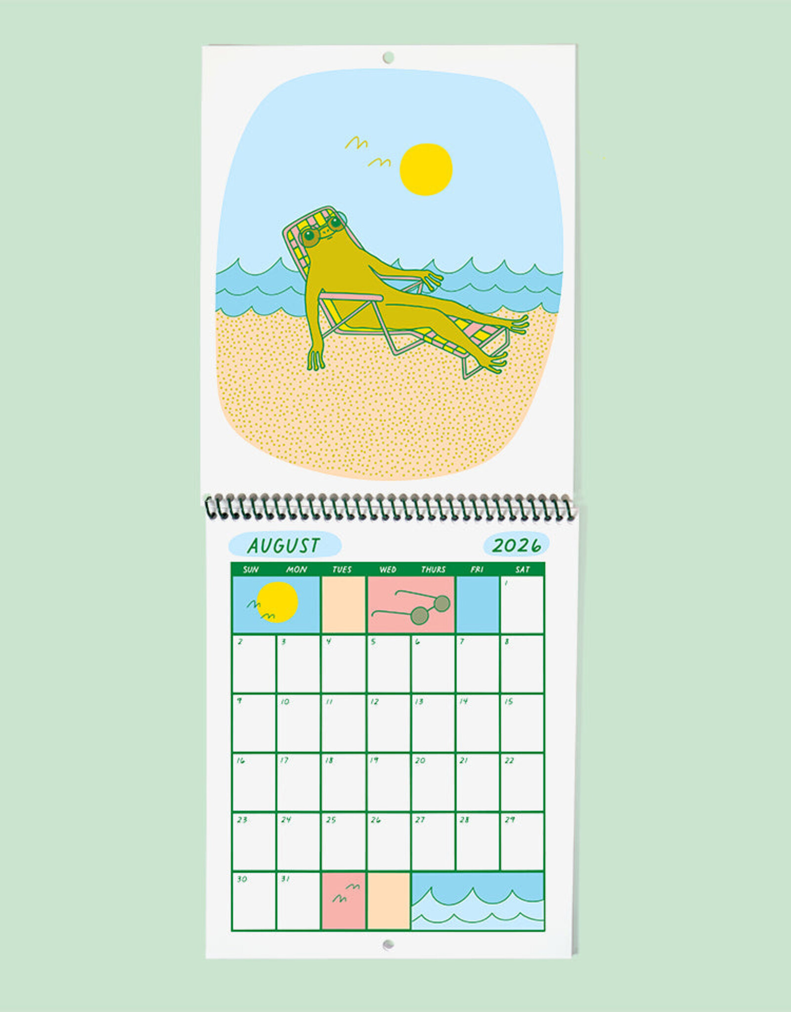 The Good Twin Calendar - Froggy of the Month 2026