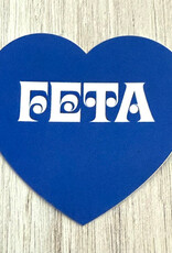 The Silver Spider Sticker - Feta Heart