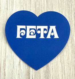 The Silver Spider Sticker - Feta Heart