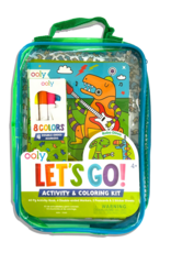 Ooly DBA International Arrivals Activity & Coloring Kit - Let's Go! Robo Dinos
