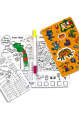 Ooly DBA International Arrivals Activity & Coloring Kit - Let's Go! Robo Dinos