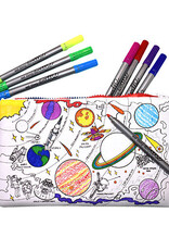 Eat Sleep Doodle Color In Pencil Case - Space Explorer