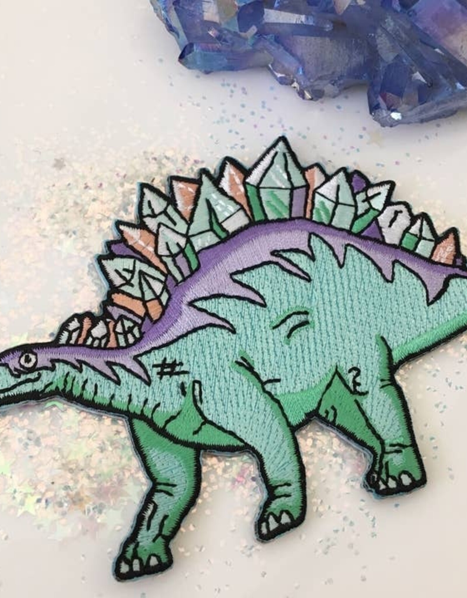 Wildflower + Co Patch -  Crystal Stegosaurus