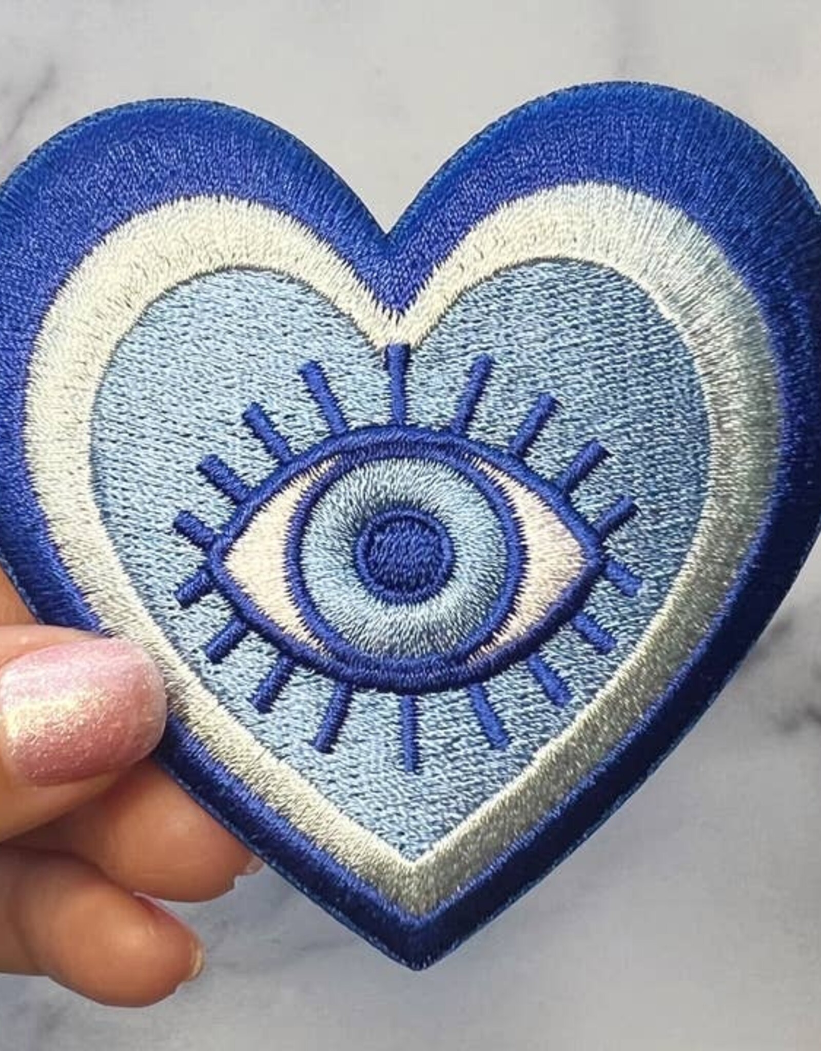 Wildflower + Co Patch -  Evil Eye Heart