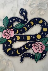 Wildflower + Co Patch - XL Snake w Moon Phases
