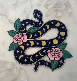 Wildflower + Co Patch - XL Snake w Moon Phases