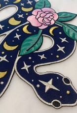 Wildflower + Co Patch - XL Snake w Moon Phases