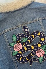 Wildflower + Co Patch - XL Snake w Moon Phases
