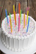 Party Partners Birthday Candles - Tall Neon Gradient