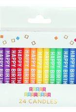 Party Partners Birthday Candle - Happy Birthday Candles Rainbow