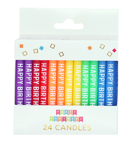 Party Partners Birthday Candle - Happy Birthday Candles Rainbow