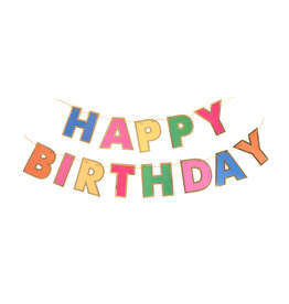 Party Partners Banner - Rainbow Happy Birthday