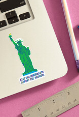 The Found Sticker - Keep Immigrants, Deport Fascists NYC
