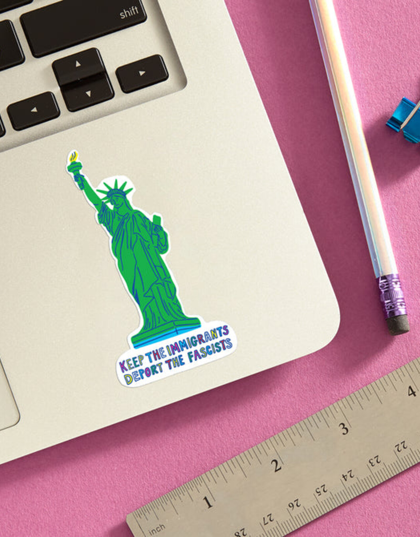 The Found Sticker - Keep Immigrants, Deport Fascists NYC