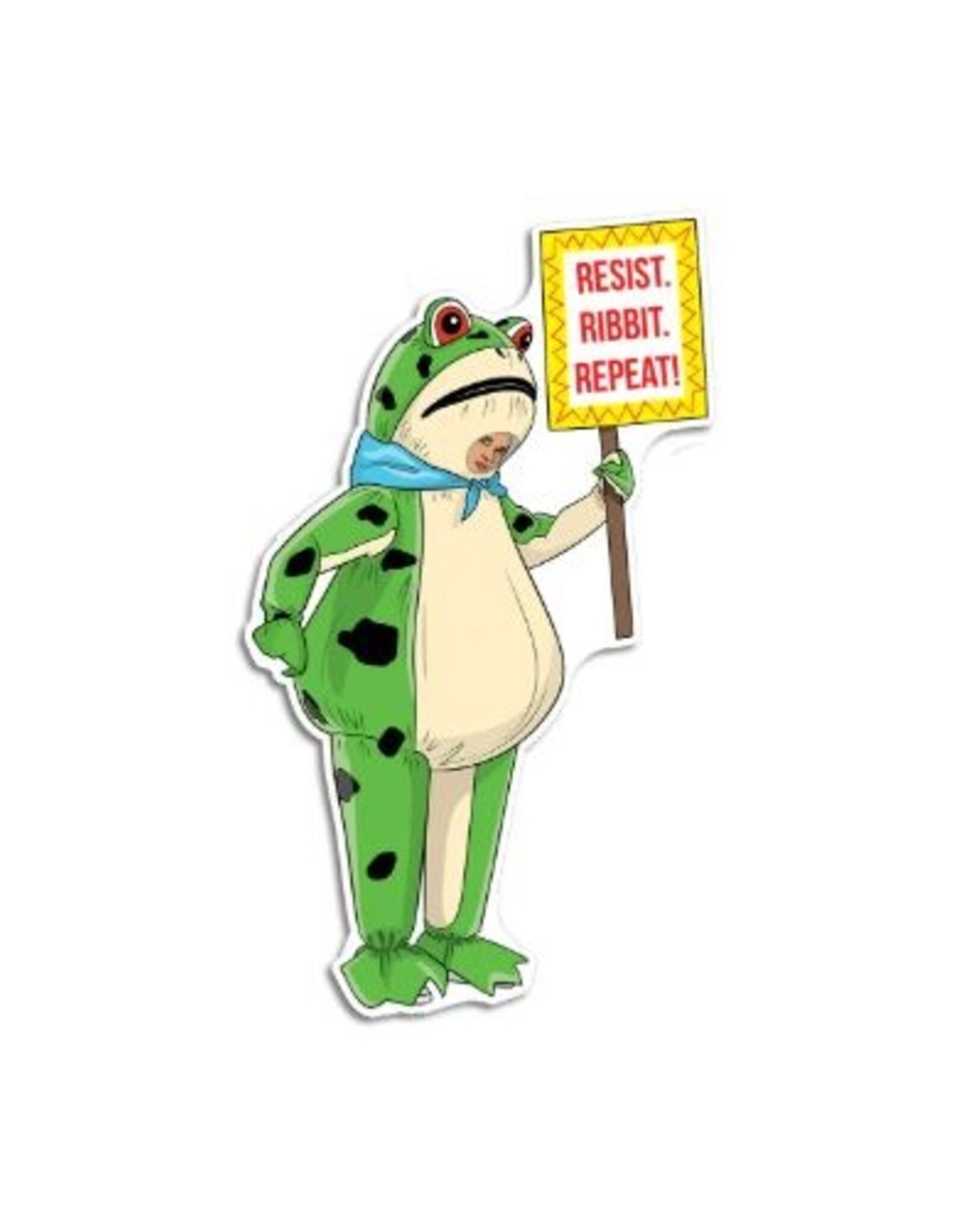 The Found Sticker - Resist Frog