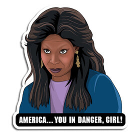 The Found Sticker - America, You in Danger Girl