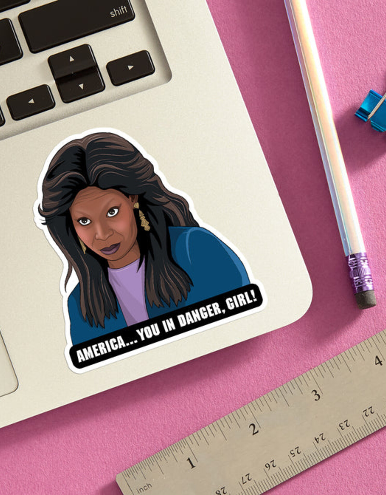 The Found Sticker - America, You in Danger Girl