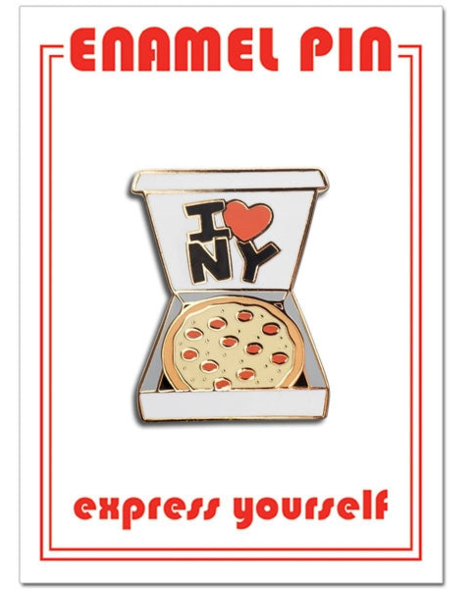 The Found Enamel Pin - I Heart NY Pizza Box