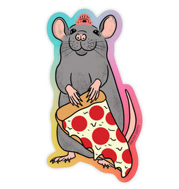 Boss Dotty Sticker - Pizza Rat w/ Hat