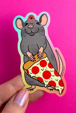 Boss Dotty Sticker - Pizza Rat w/ Hat