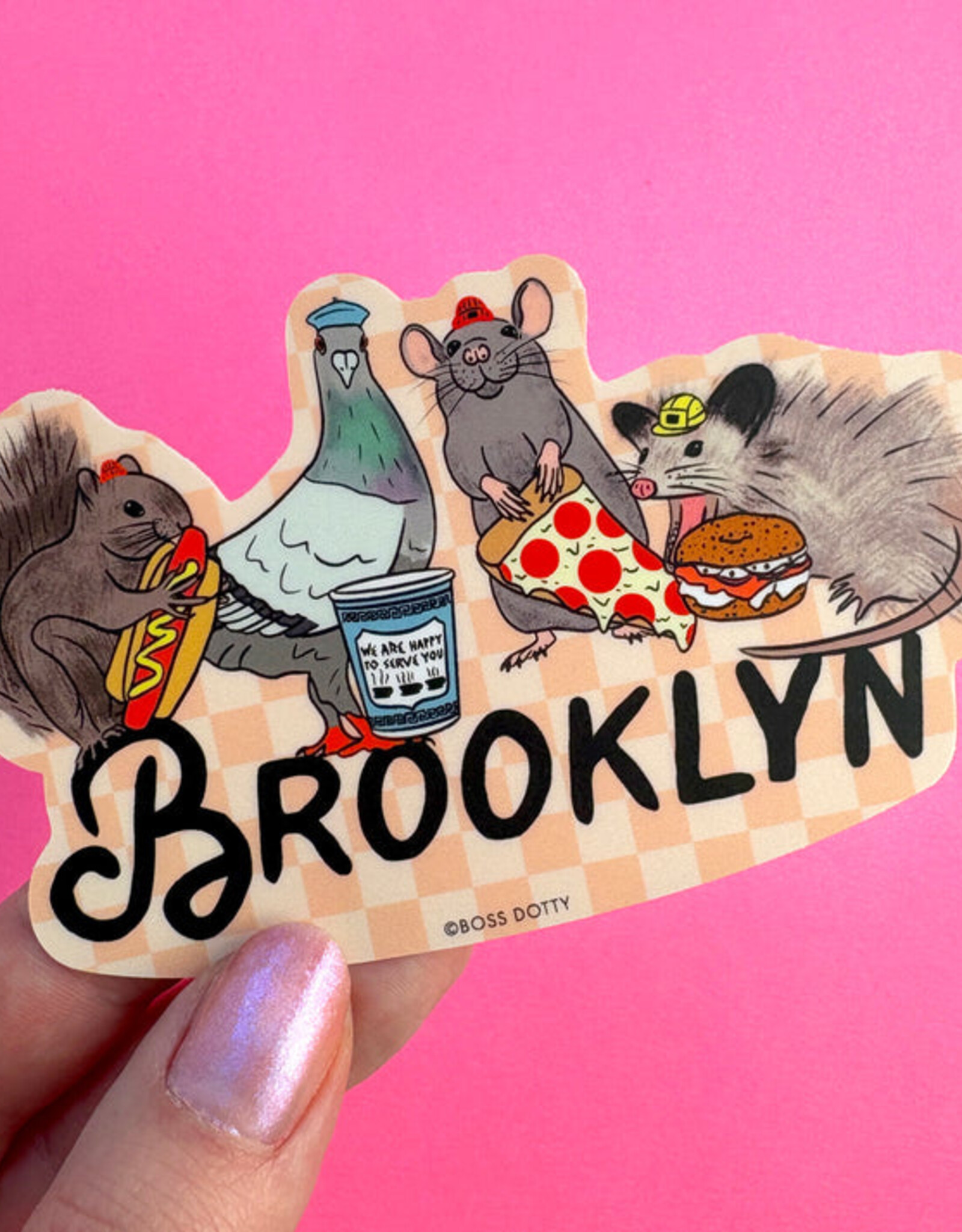 Boss Dotty Sticker - Brooklyn Animals