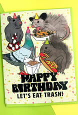 Boss Dotty Card - Birthday: Trash Animals