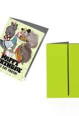 Boss Dotty Card - Birthday: Trash Animals