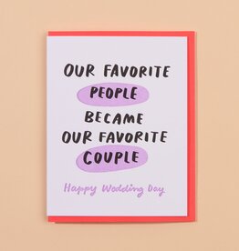 And Here We Are Card - Wedding: Favorite People Favorite Couple