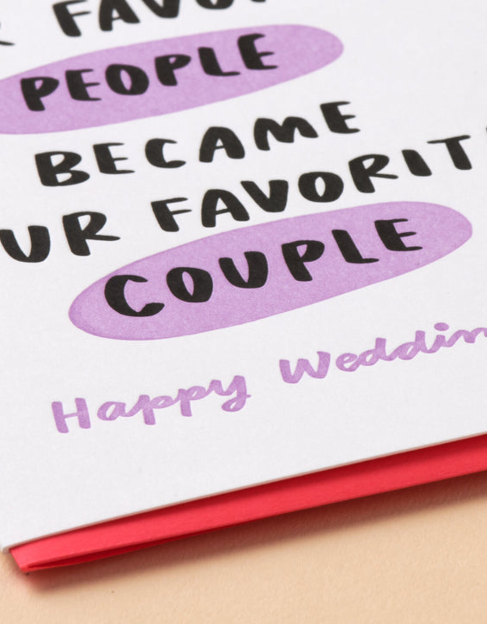 And Here We Are Card - Wedding: Favorite People Favorite Couple
